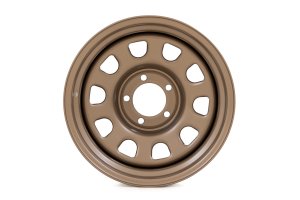 Jeep Wrangler Steel Wheel - Rough Country - 10-slot D-window design - Bronze - '97-'06